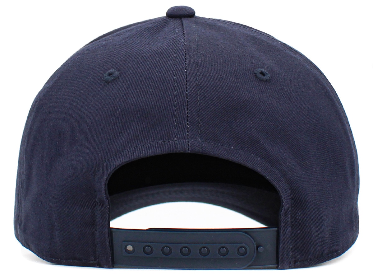 Navy Blue Baseball 5 Panel Cap Back View